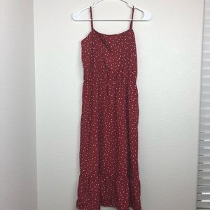 Lovers & Friends midi red star print dress